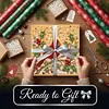 (25x25cm)DIY Pearl Painting Xmas Framed Handmade Pearl Material Art Kit Living Room Decor