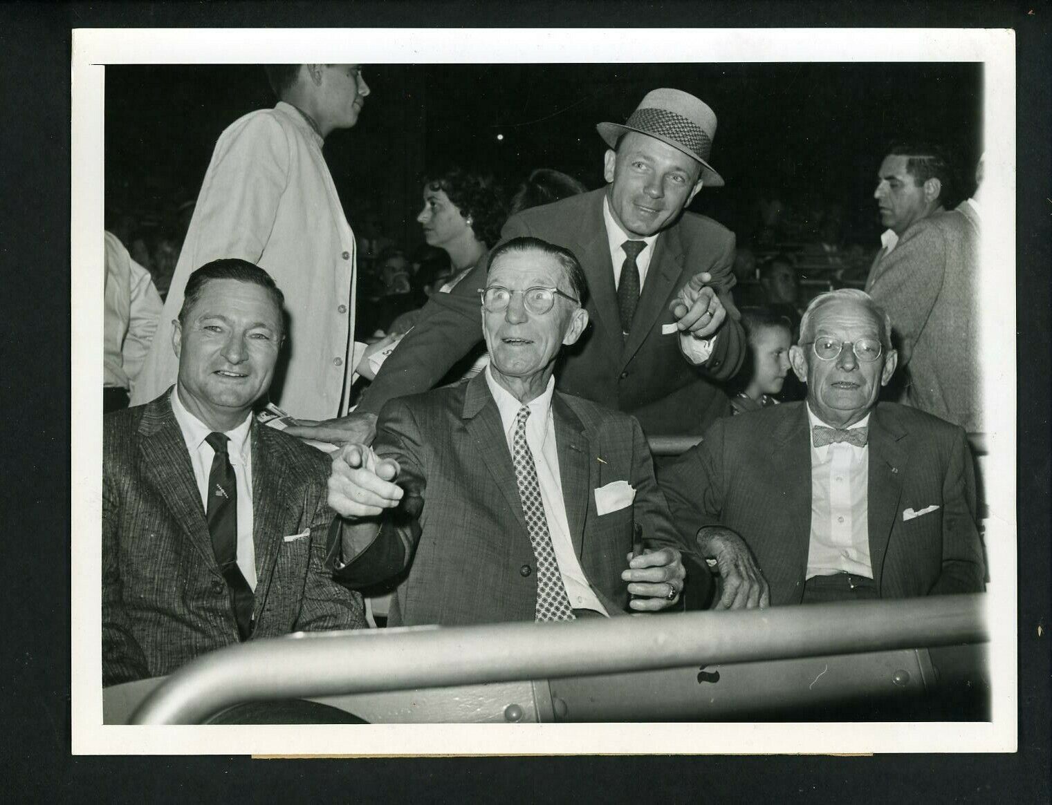 Eddie Stanky Walter Briggs Hank Gowdy McKechnie 1959 Press Photo Poster painting Yankee Stadium