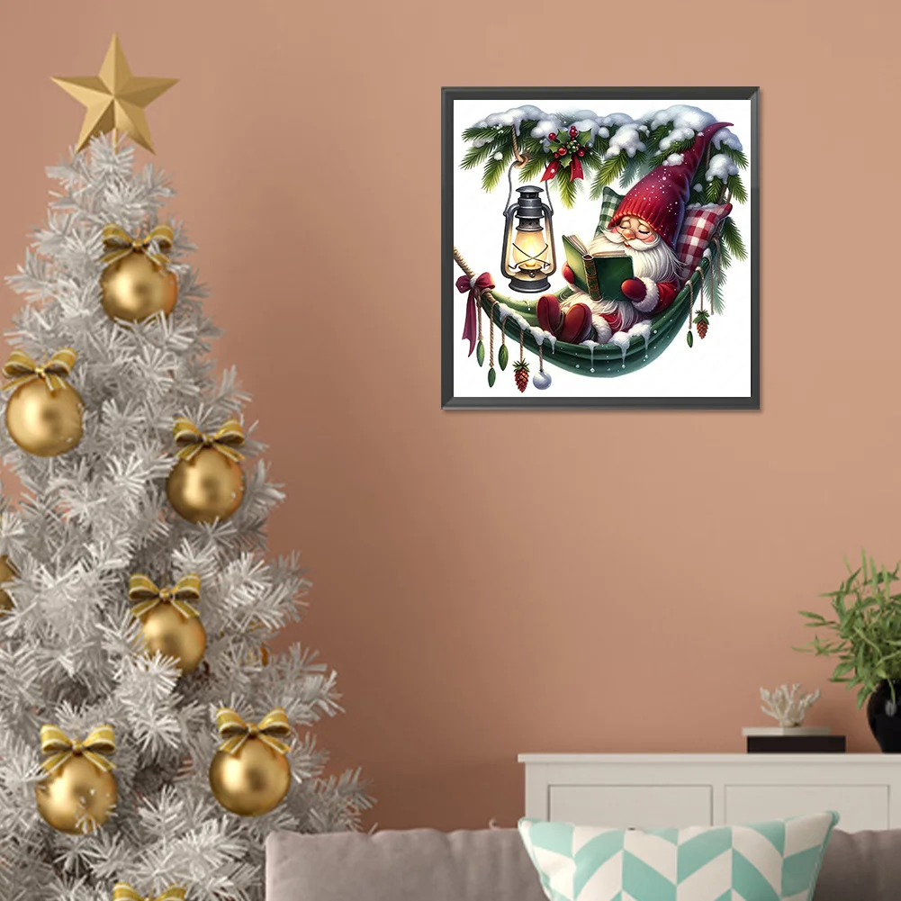 Diamond Painting - Full Round Drill - Christmas Gnome(Canvas|30*30cm)