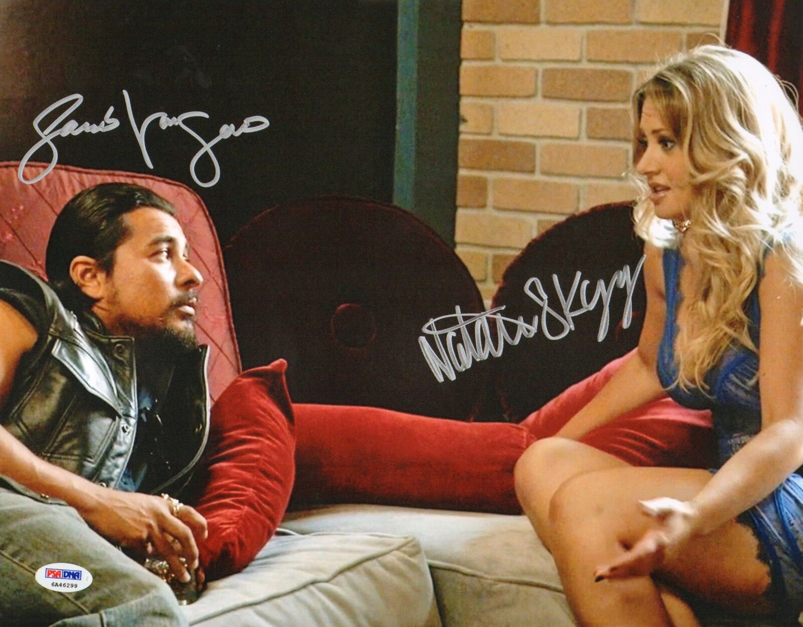 Jacob Vargas Natalie Skyy Signed 11x14 Photo Poster painting PSA/DNA COA Sons of Anarchy Picture