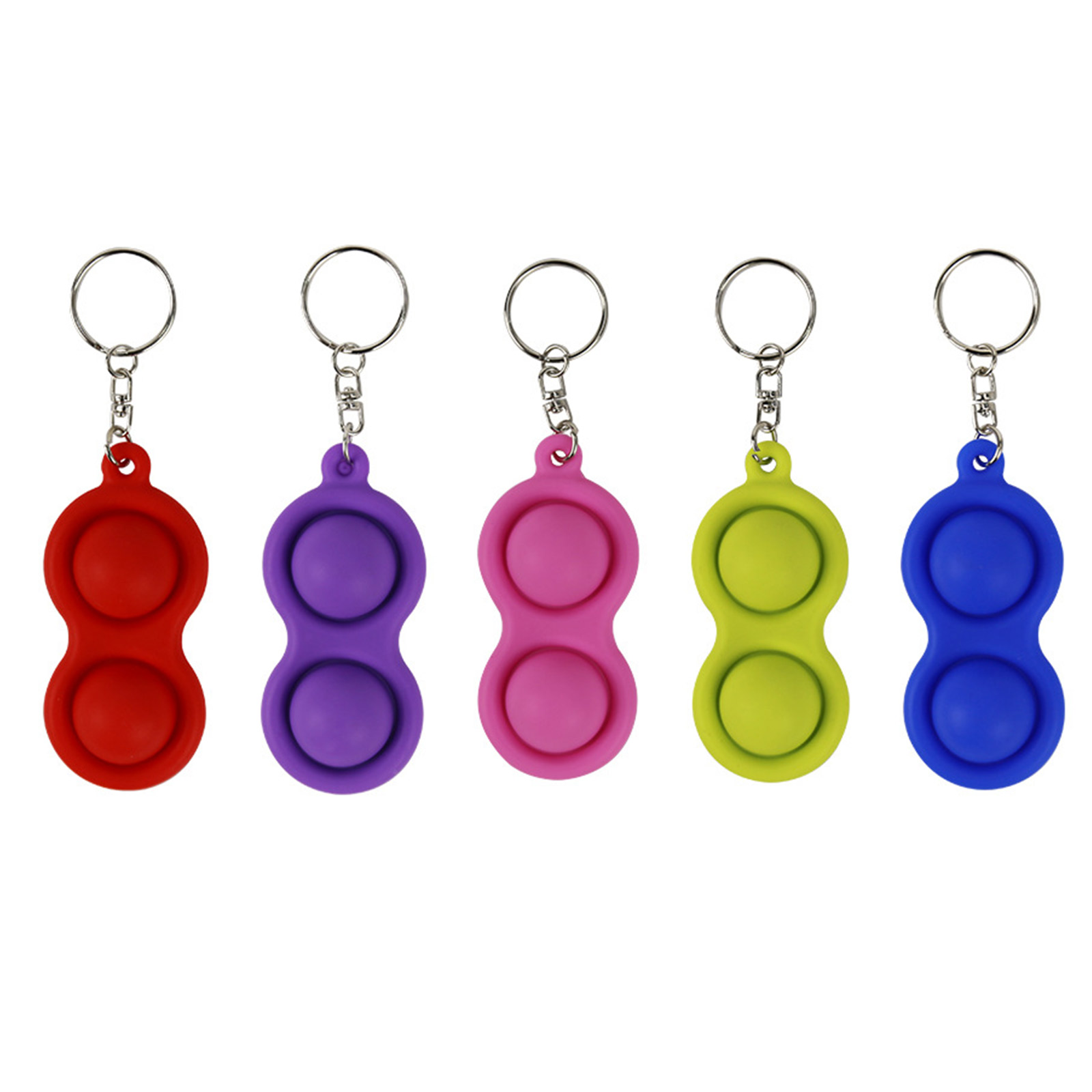 

Novelty Silicone Stress Relief Key Chain Pendant Autism Squeeze Fidget Toys, Purple, 501 Original