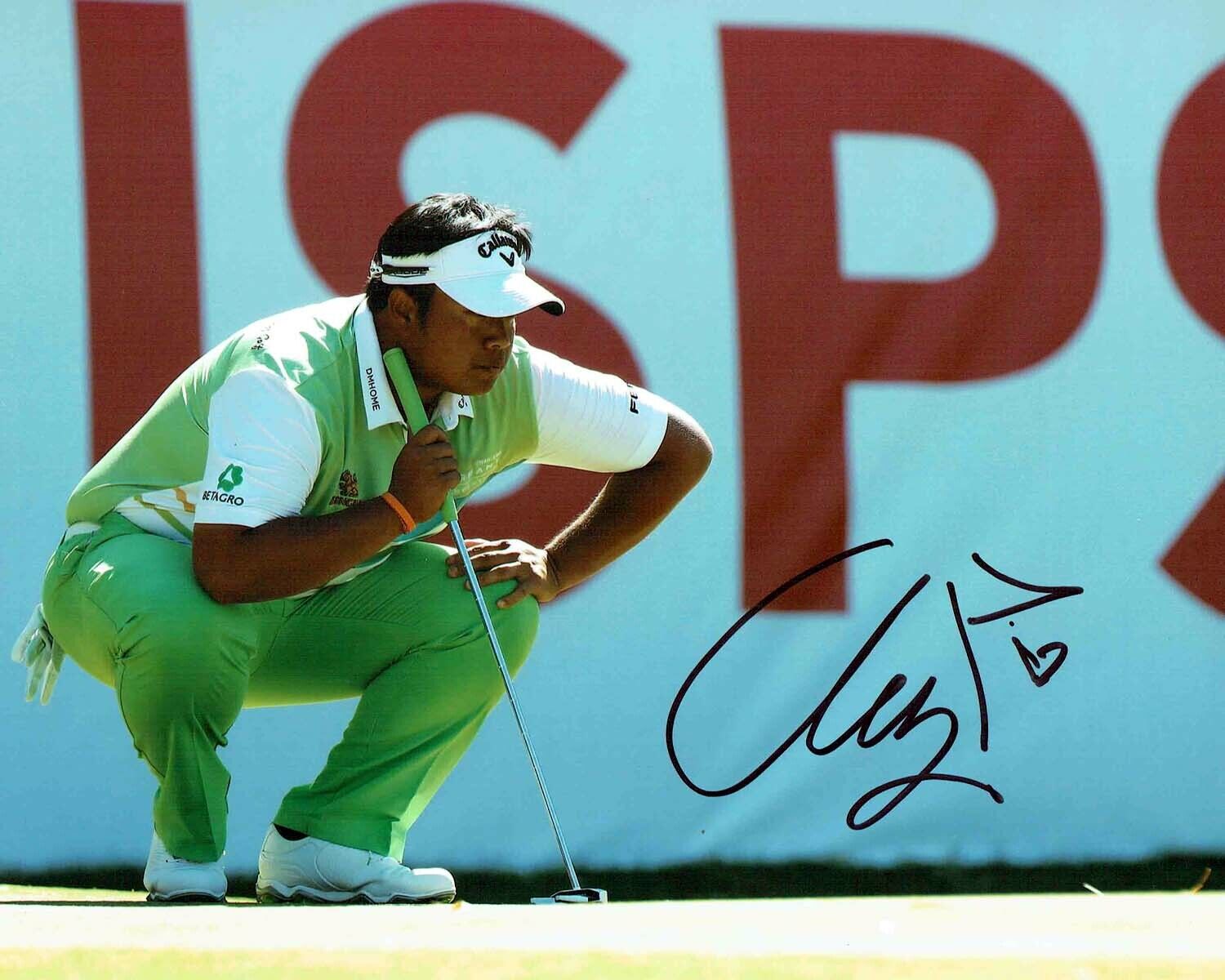 Kiradech APHIBARNRAT 10x8 Signed Autograph Photo Poster painting 3 European Tour Golf AFTAL COA