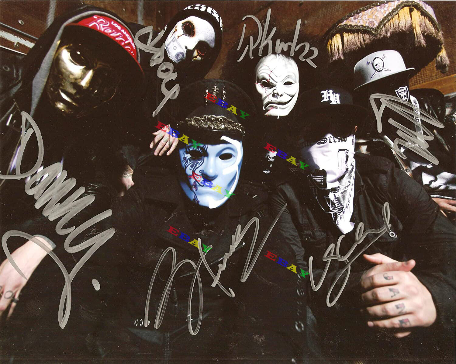 Hollywood Undead band Autographed signed 8x10 Photo Poster painting Reprint