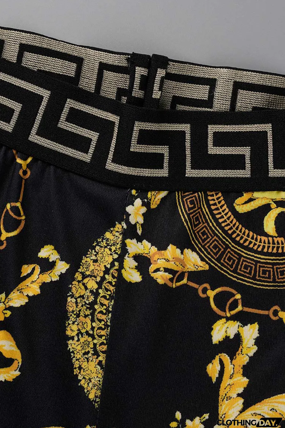 Black Fashion Casual Print Patchwork Backless O Neck Sleeveless Two Pieces