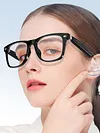 Smart Glasses AI Voice Assistant BT Audio Glasses with Open Ear Speaker Hands-Free Calls & Built-in Microphone for Men & Woman