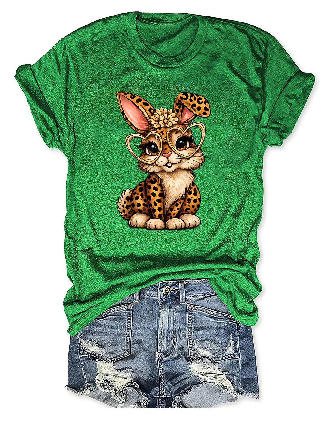 Easter Leopard Bunny T-shirt