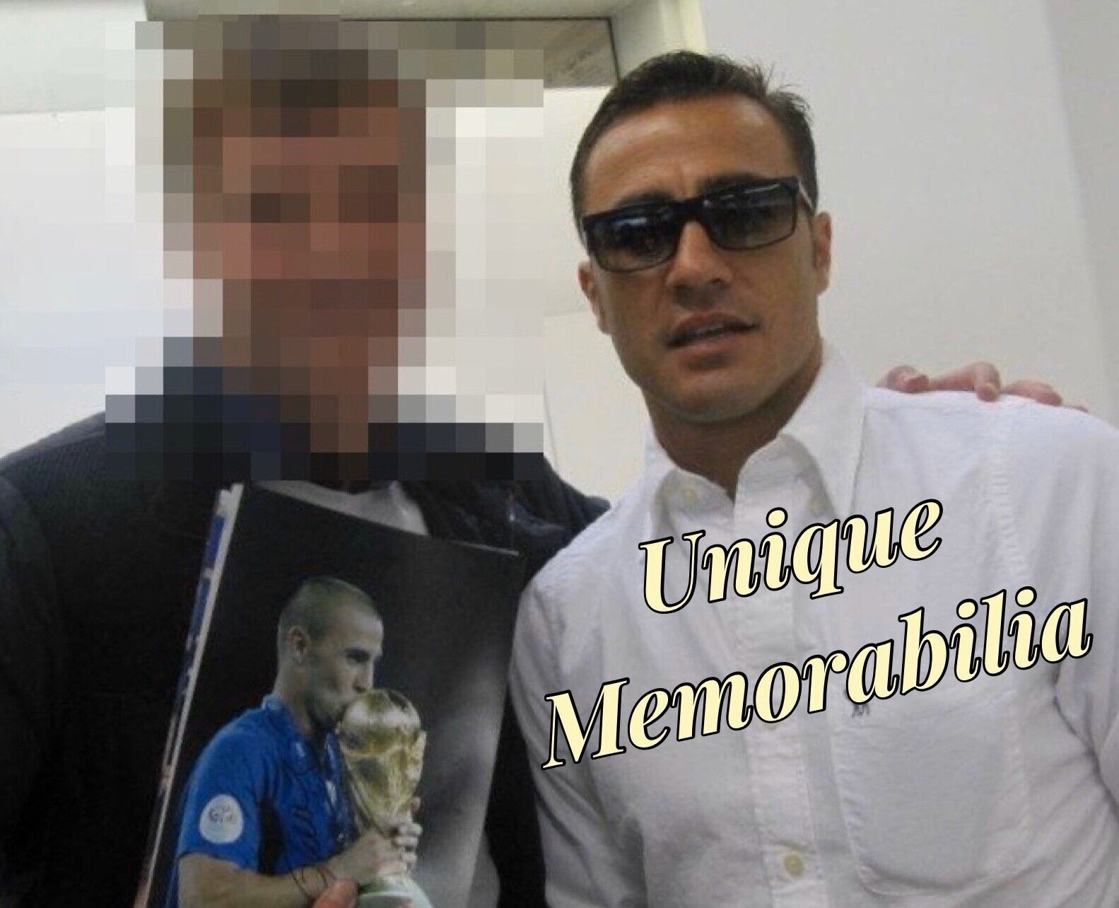 Fabio Cannavaro Genuine Hand Signed 12x8 Italy Photo Poster painting In Frame, View Proof