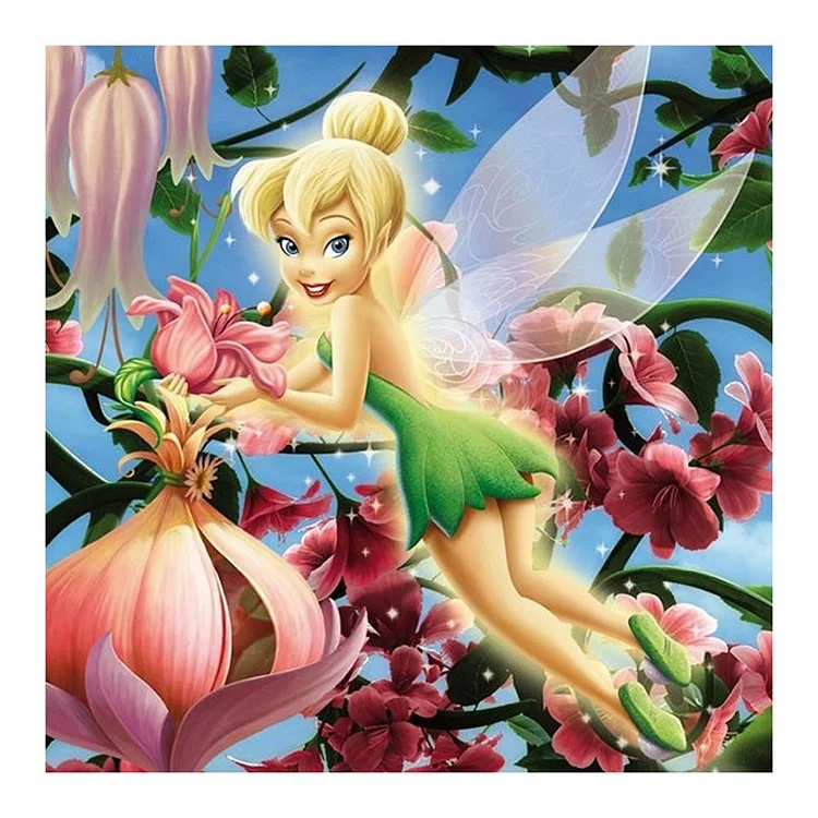 Fairy Round Full Drill Diamond Painting 30X30CM(Canvas) gbfke