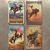 4pcs - Westside Cowboy - Vintage Metal Signs(8*12Inch)