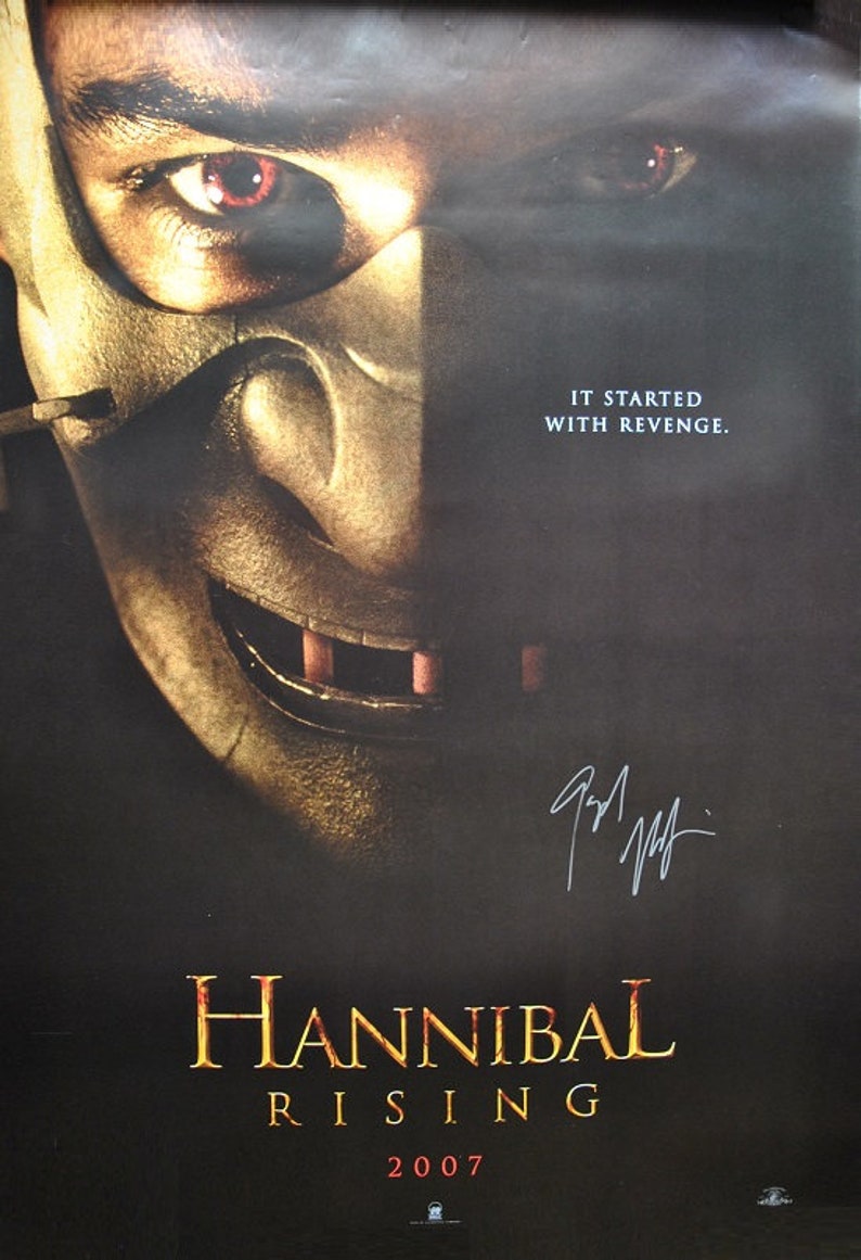 GASPARD ULLIEL HANNIBAL Rising Signed Poster 27x 40 wcoa