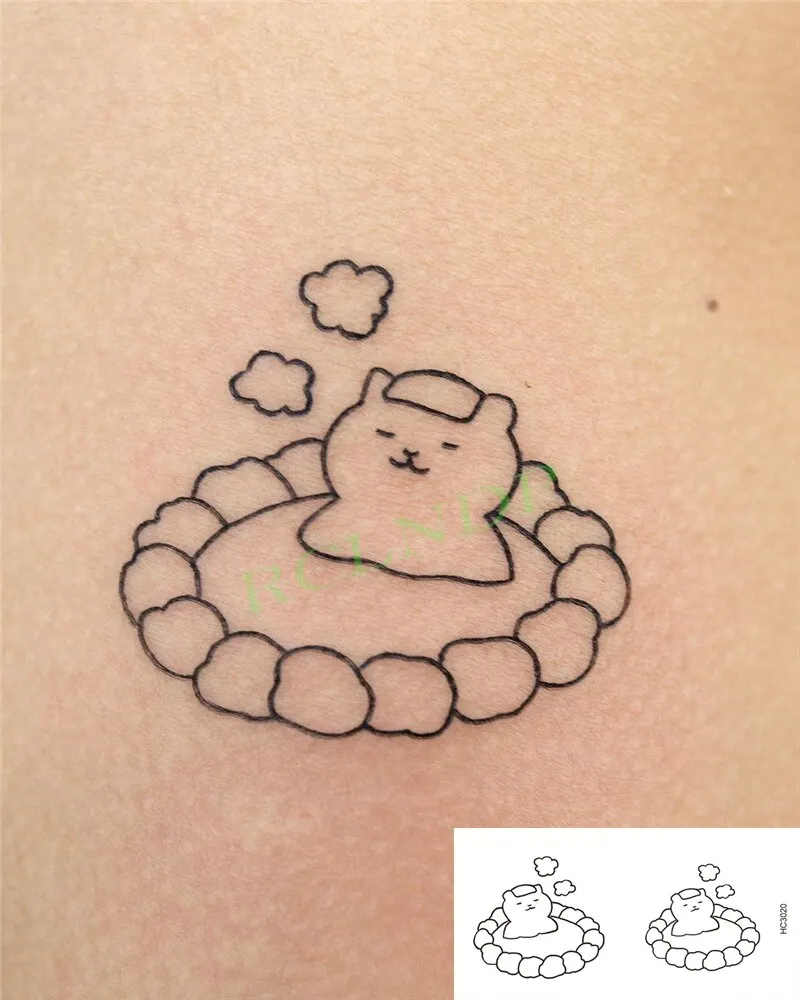 Waterproof Temporary Tattoo Sticker Lovely Cartoon Dinosaur Moon Star Cloud Tatto Flash Tatoo Fake Tattoos for Kids Men Women