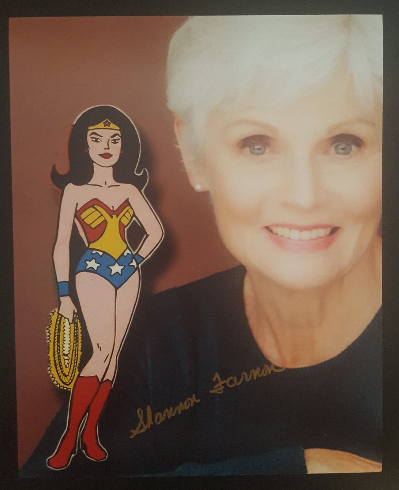 Shannon Farnon SuperFriends Wonder Woman signed 8x10 Autograph Photo Poster painting