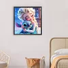 Disney stitch-plein diamant rond peinture-30 * 30cm
