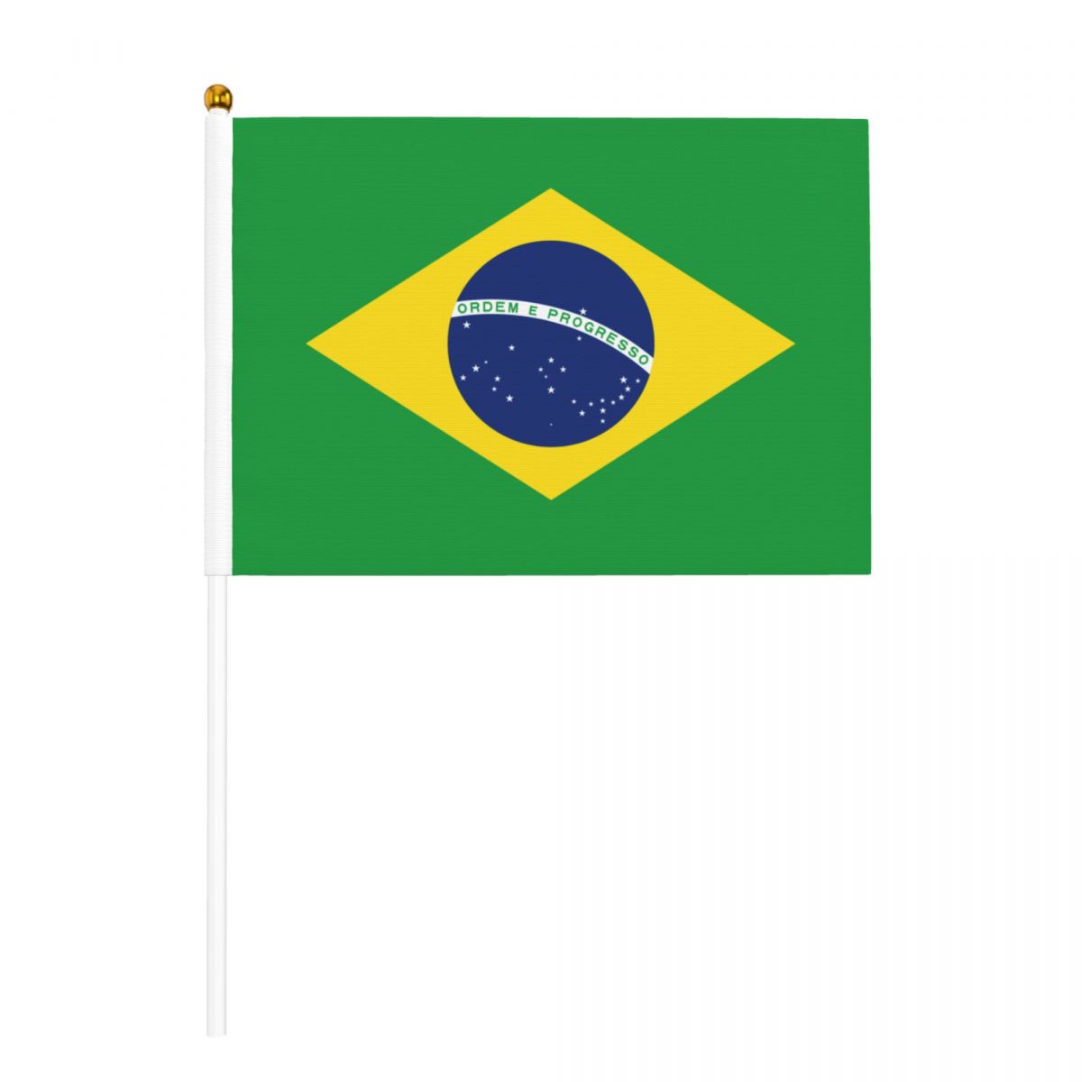 Brazil Flag Hand Held Fade Resistant Mini Flag