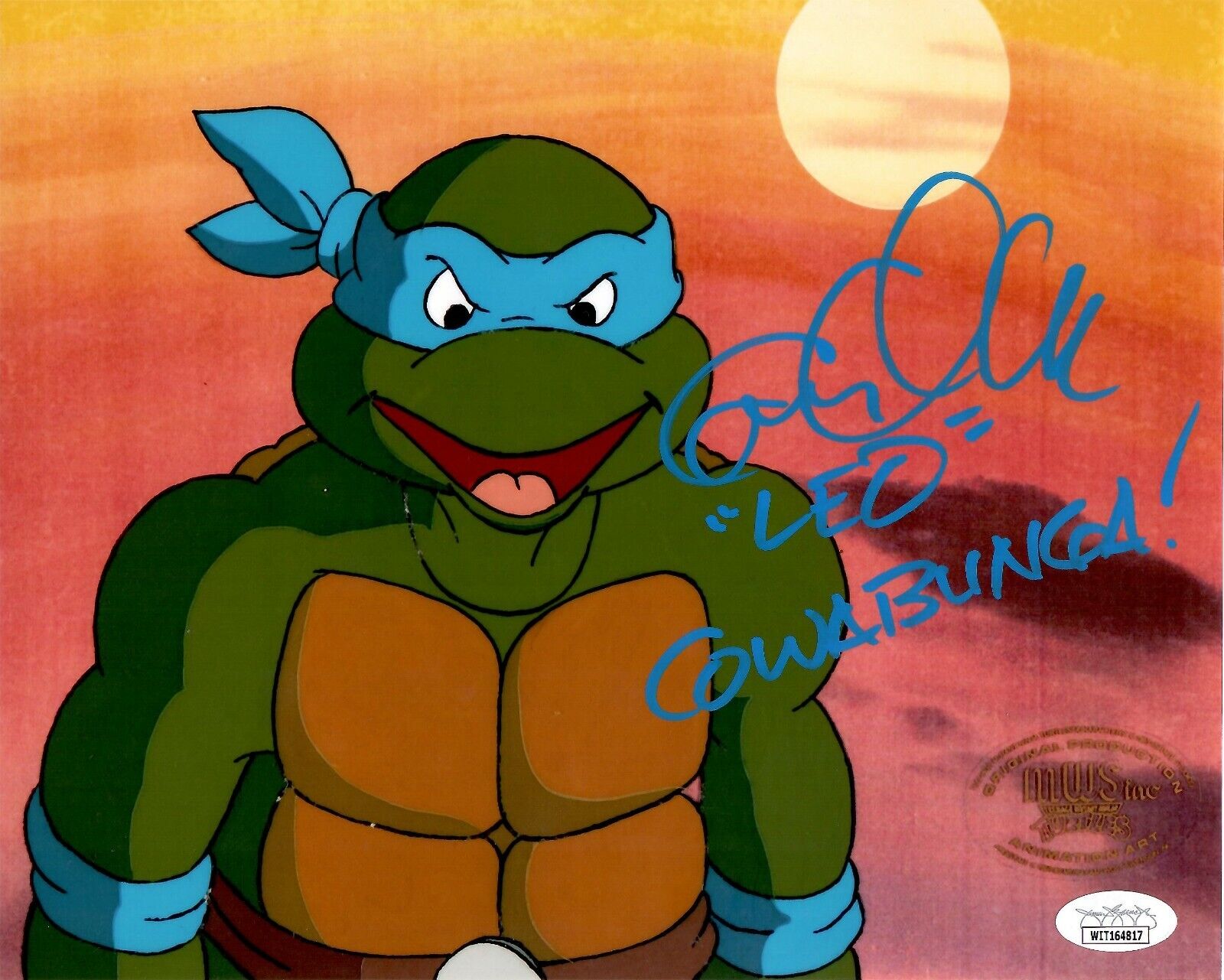 Cam Clarke signed inscribed 8x10 Photo Poster painting Leonardo JSA Teenage Mutant Ninja Turtles