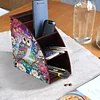 DIY Diamond Painting Kit dreieckige Organizer Box Lotus Eule Holzkiste