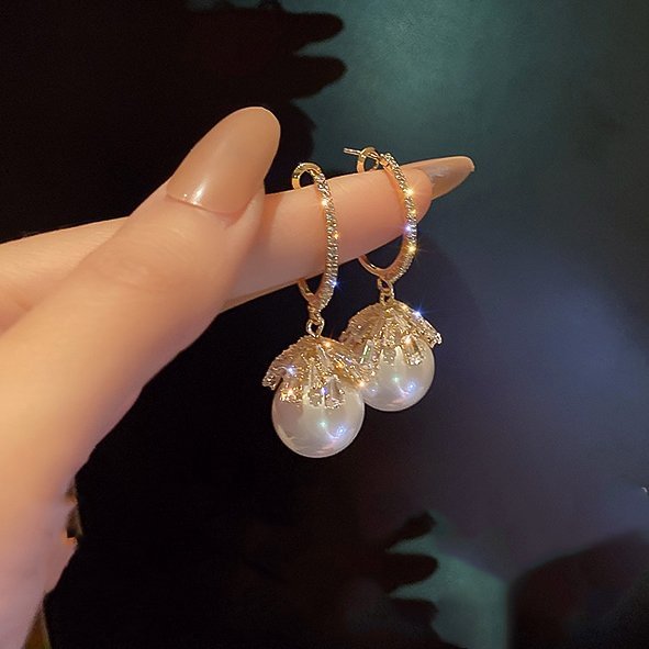 Large round earrings