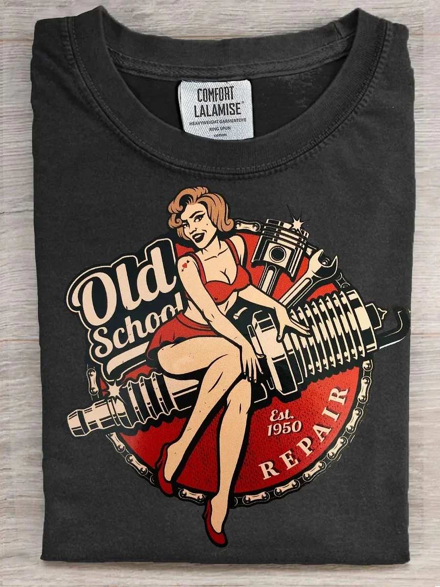Eagerlys  Old School Repair T-shirt Eagerlys