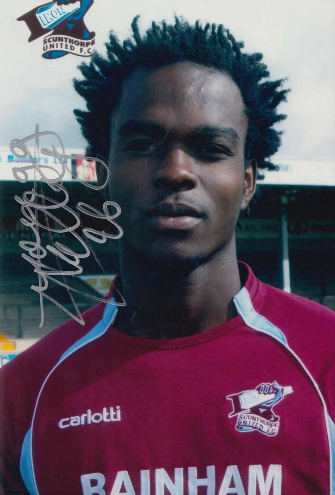 Kelly Youga Hand Signed 12x8 Photo Poster painting - Scunthorpe United Autograph.