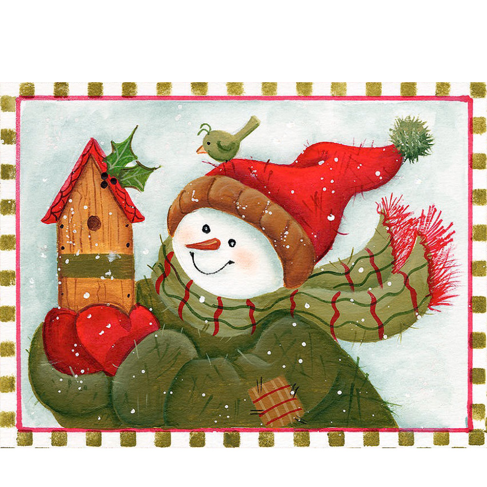 

Snowman - Round Drill Diamond Painting - 40*30CM, 501 Original