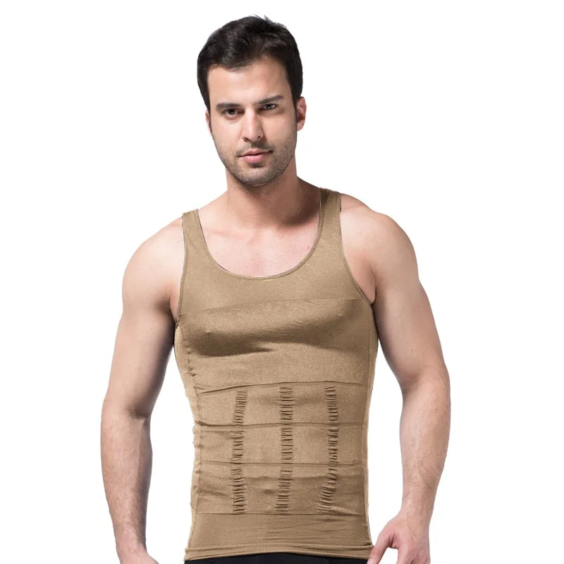 slimming vest Men's Slimming Underwear Body Shaper Waist Cincher Corset Men Shaper Vest Body Slimming Tummy Belly Body Shapewear