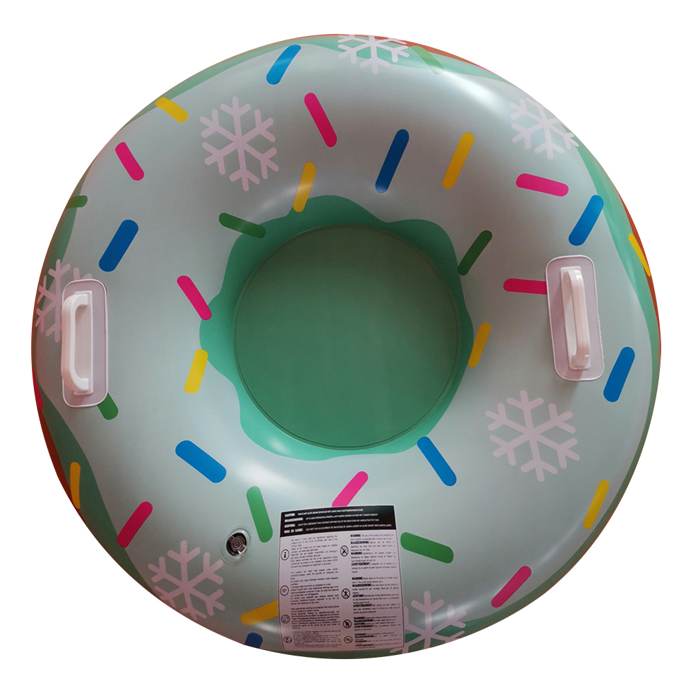 

90cm PVC Inflatable Doughnut Ski Circle Durable Adult Kid Snow Sled Ring, 501 Original