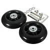 1 Pair Rubber Casters Mute Trolley Case Wheels Deluxe Repair Tool (54*18mm)