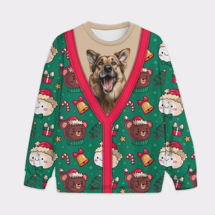 Customize Your Own Christmas Sweater with Your Pet's Face