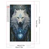 Ice Aurora Wolf - Round/Square AB Drills Diamond Painting(45x75cm)
