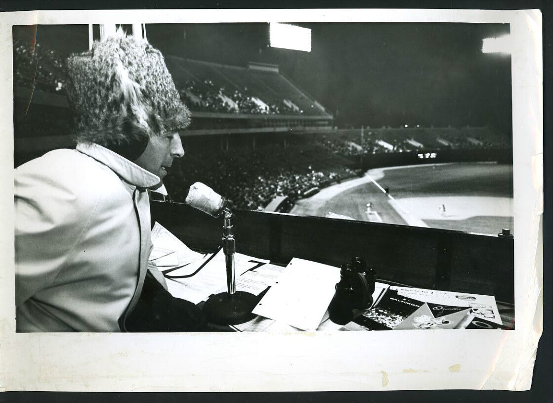 Phil Rizzuto Presss Photo Poster painting from Rizzuto estate Yankees Baltimore Memorial Stadium