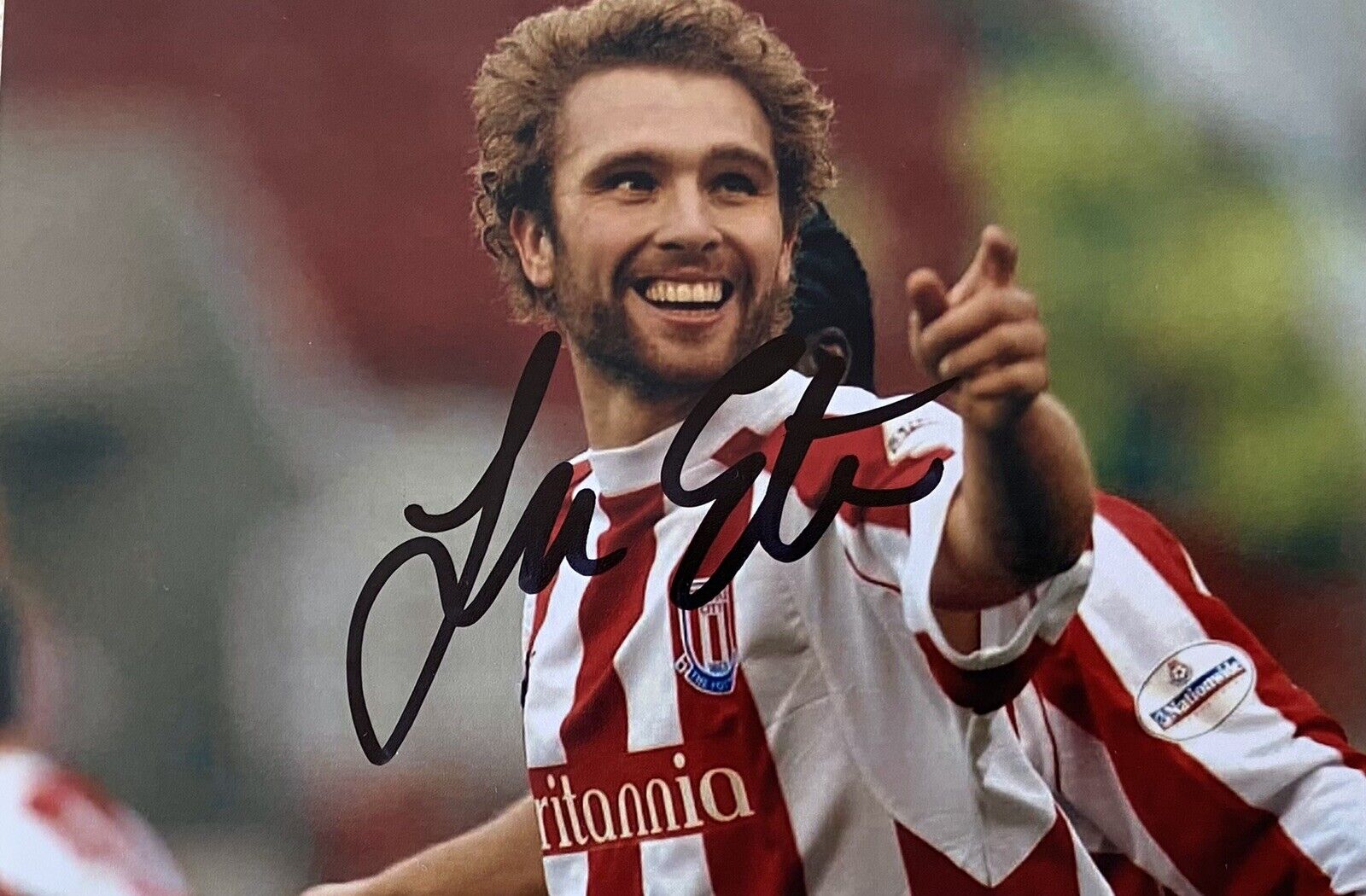 John Eustace Genuine Hand Signed Stoke City 6X4 Photo Poster painting