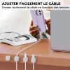 Clips organisateurs de câbles magnétiques