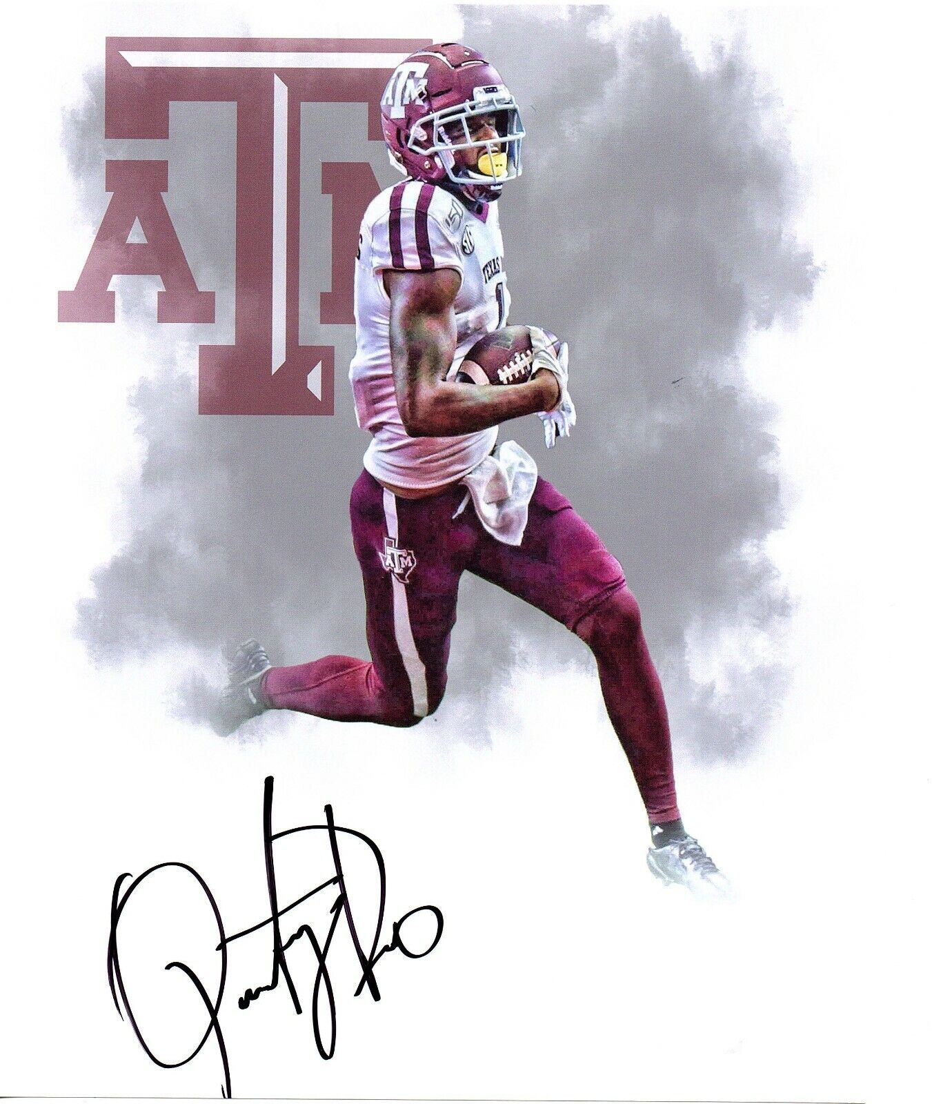 Quartney Davis Texas A&M signed autographed 8x10 football Photo Poster painting WR STAR!