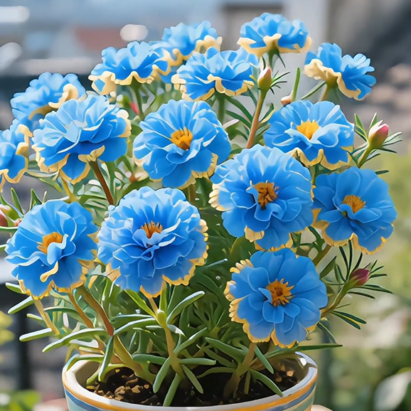 🌹Gold-Edged Double Mixed-Color Moss Rose