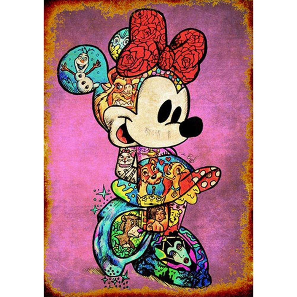 

30*40CM - Mickey Mouse - Round Drill Diamond Painting, 501 Original