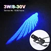 2Pcs Angel Wings Projection Lights 8-30V LED Welcome Light Projector Angels Wing