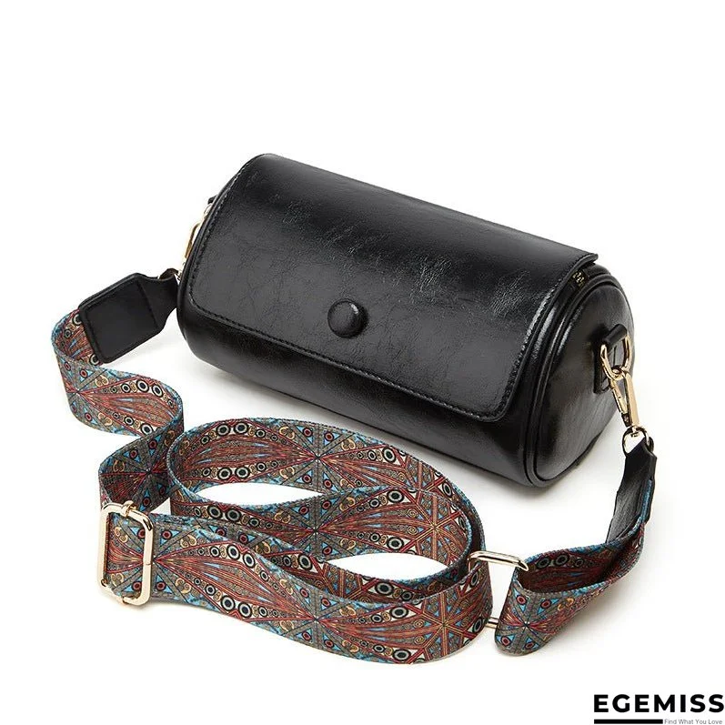 Retro Small Bags Women's Bag Niche New Trendy Spring Versatile Wide-Strap Shoulder Messenger Bag Popular round Bag | EGEMISS