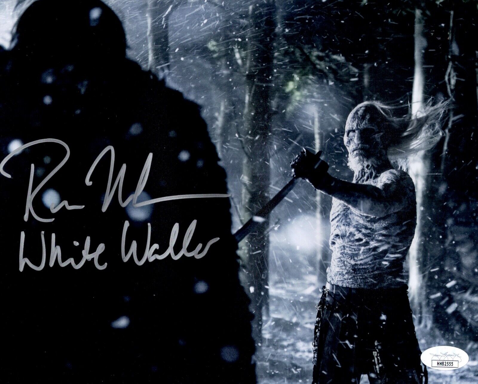 ROSS MULLAN Signed GAME OF THRONES White Walker 8x10 Photo Poster painting Autograph JSA COA