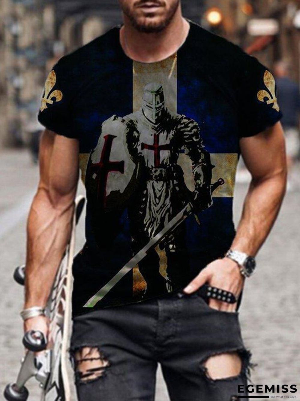 3D Printed T-shirt Short Sleeve New Trend Casual Men's Wear | EGEMISS