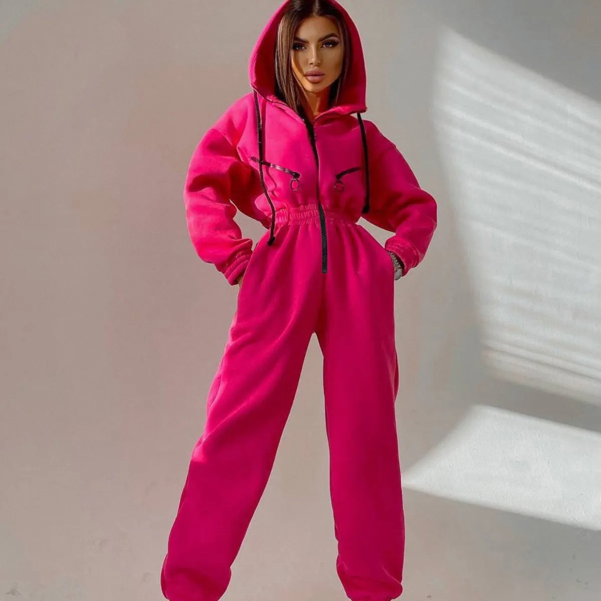 LBL Stylish Womens Hooded Jumpsuit