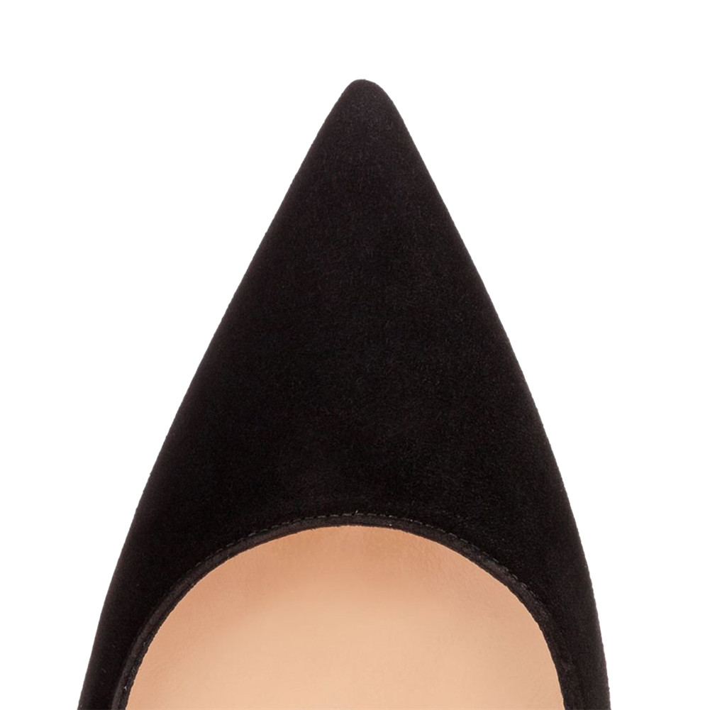 120mm Red Bottom Women's Party Wedding Heels Pumps Suede-MERUMOTE