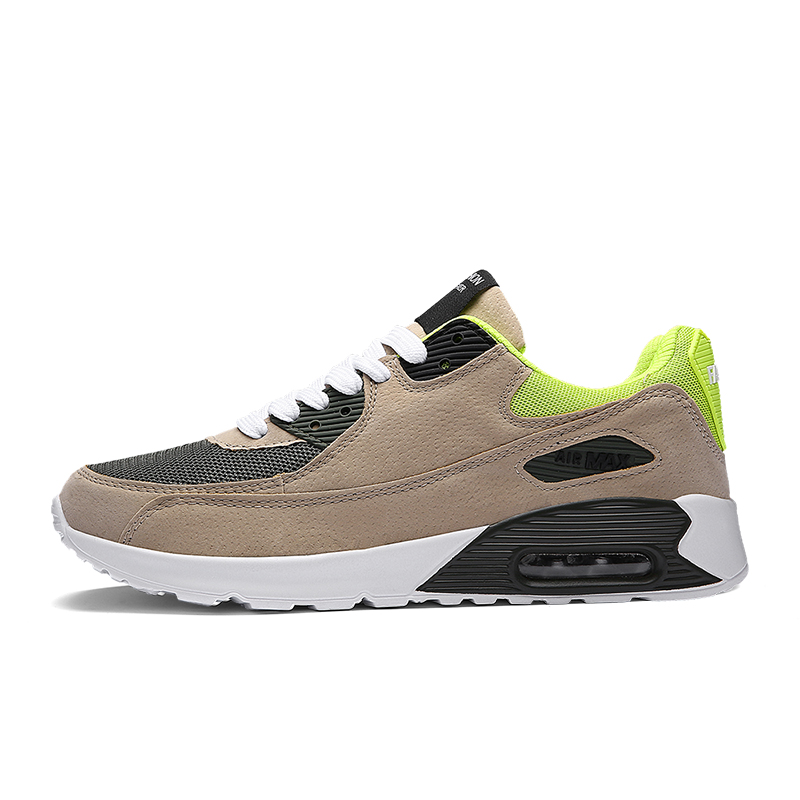 Men Mesh Casual Shoes Air-cushion Flat Non-leather Anti-slip Man Sneakers Outdoor Jogging Trainer Male Footwear 