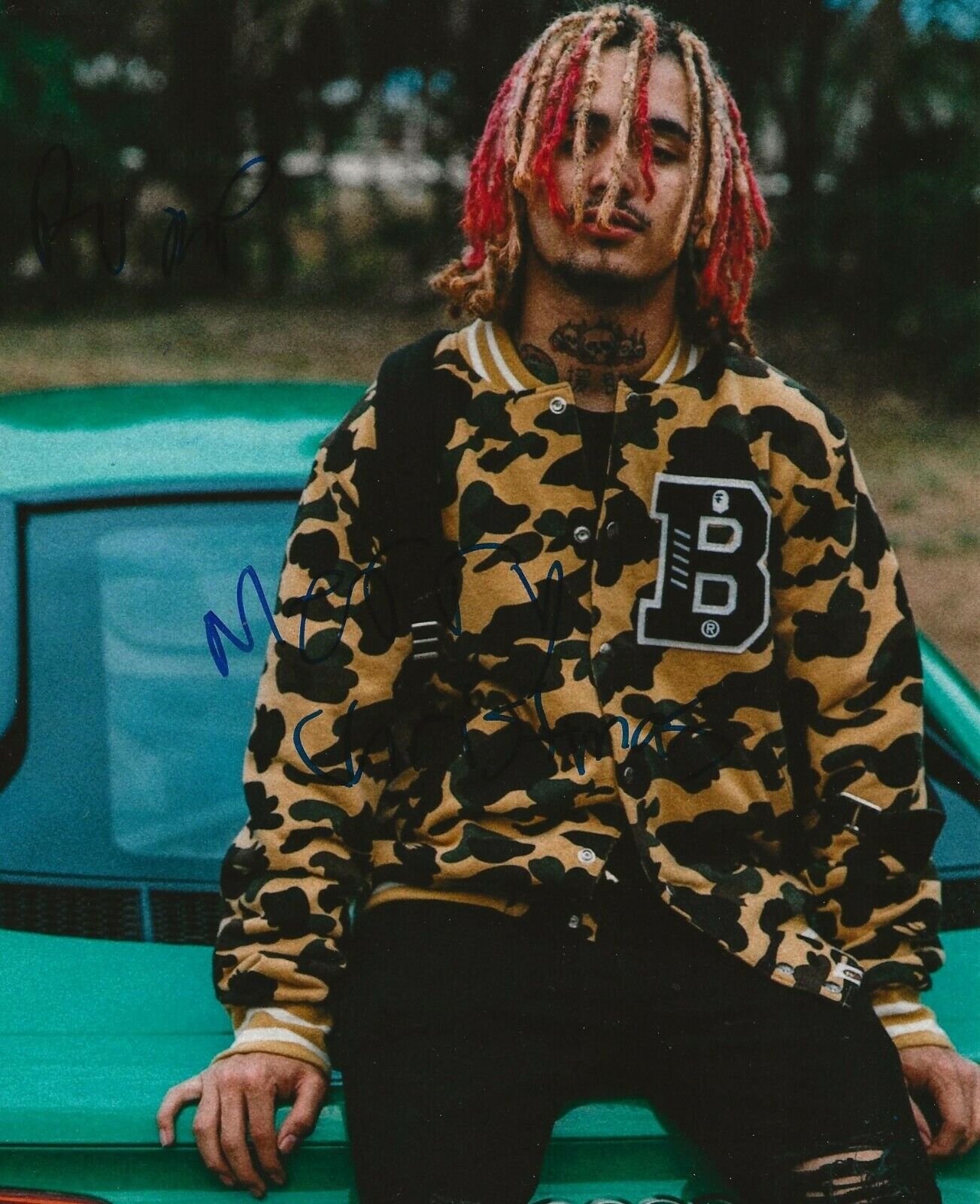 Lil Pump Rapper Hip Hop signed 8x10 Photo Poster painting autographed W/ Merry Christmas Insc.