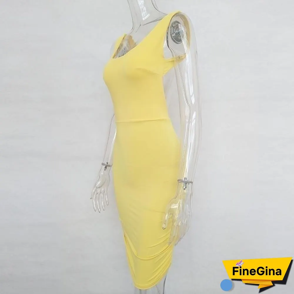 Sexy Backless Summer Dress Slim Short Pencil Bandage Club Party Dresses Casual Beach Mini Bodycon Dress