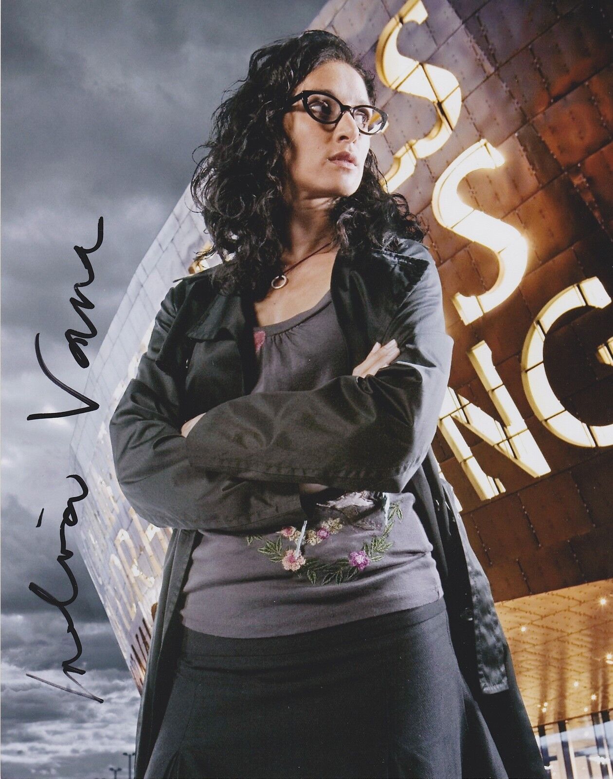 Indira Varma Signed Torchwood 10x8 Photo Poster painting AFTAL