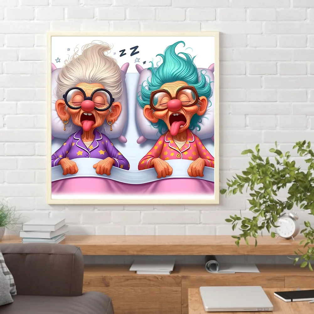 Diamond Painting - Full Round Drill - Grandma(Canvas|40*40cm)