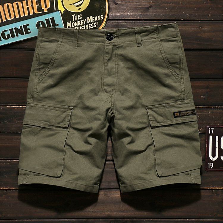 American Street Military Green Casual Shorts