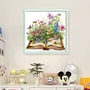 Garden Hut In Book-14CT Stamped Cross Stitch 40*40cm/15.75*15.75in tapestrymarket