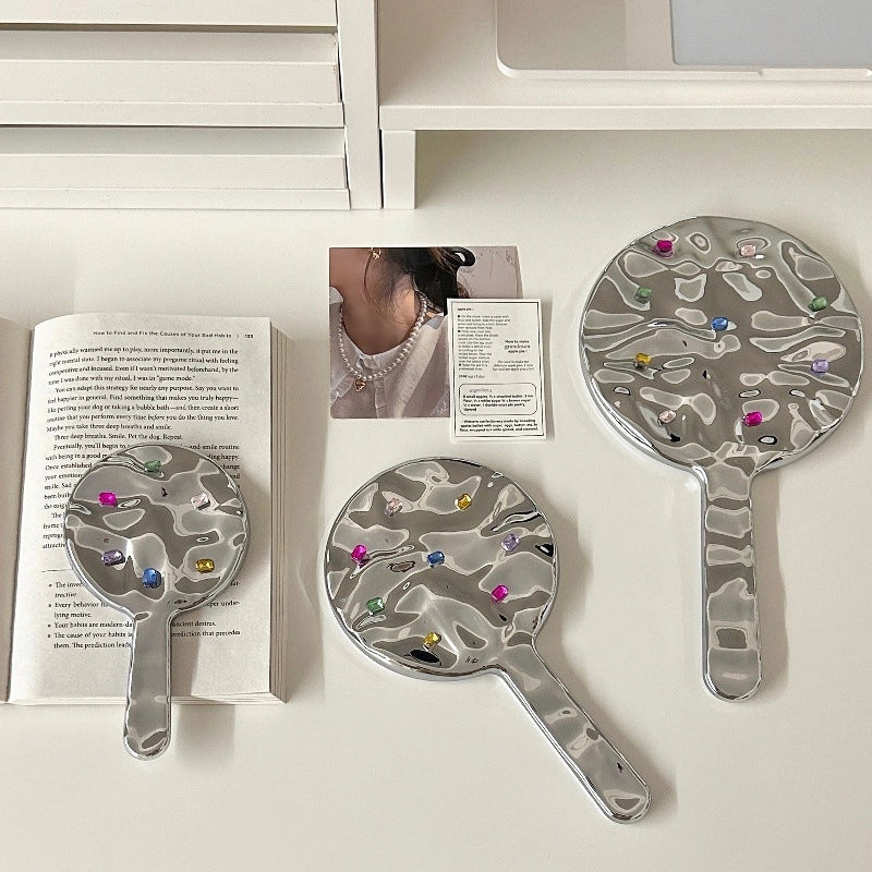 Cute Solid Color PS PVC Mirror