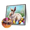 Osterhase - runder Bohrer Diamantmalerei - 30 * 30cm